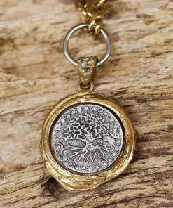 TAT2 DESIGNS INC NECKLACES GOLD GUNA PENDANT NECKLACE