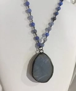 MELANIA CLARA STONE BEAD NECKLACE