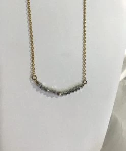 SUZI NECKLACES GOLD PLATED CHAIN BEADED NECKLACE