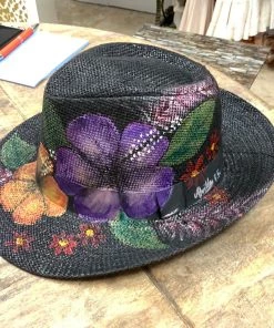Alvilda Rodriguez HATS, HEADWEAR & HAIR ACCESSORIES HAND PAINTED HAT
