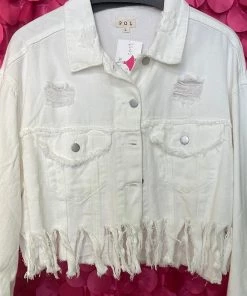 POL CARWASH DENIM JACKET OUTERWEAR