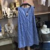 IDILLIO POSITANO VIOLA ITALIAN LINEN DRESS DRESSES