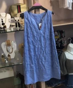 IDILLIO POSITANO VIOLA ITALIAN LINEN DRESS DRESSES