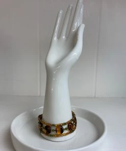 C&C BRACELETS AMBER GLASS BRACELET