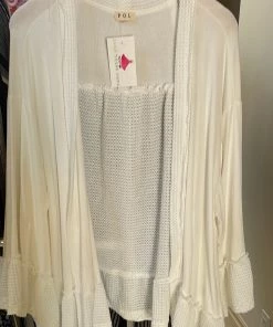 POL KNIT OPEN CARDIGAN