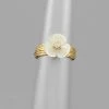 GOLDEN STELLA RINGS SHELL FLOWER RING