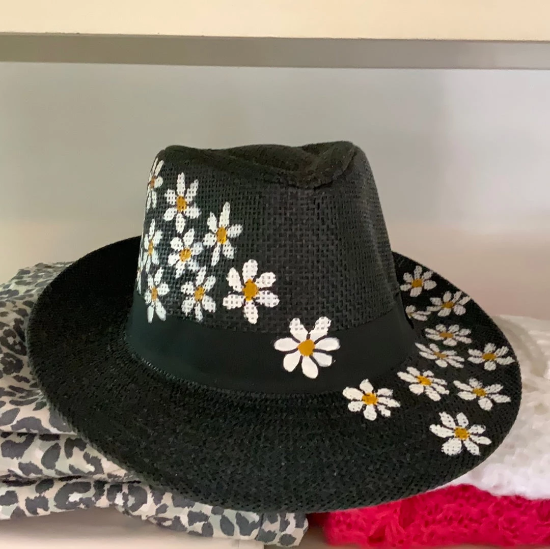 Alvilda Rodriguez HATS, HEADWEAR & HAIR ACCESSORIES HAND PAINTED HAT 4 Alvilda Rodriguez HATS, HEADWEAR & HAIR ACCESSORIES HAND PAINTED HAT