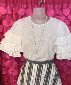 SUGARLIPS PRETTY EYELET TOP
