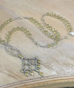 Zero Dress Code And The Dress Code NECKLACES VINTAGE YELLOW TOPAZ NECKLACE