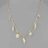 GOLDEN STELLA NECKLACES SEA LIFE CHARM CHAIN NECKLACE